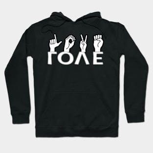 Love Hand Sign - For Dark colors Hoodie